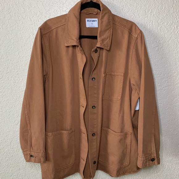 Old Navy Jackets & Blazers - Old Navy Brown Cotton Oversized Shacket Shirt Jacket Casual Women's Size XL